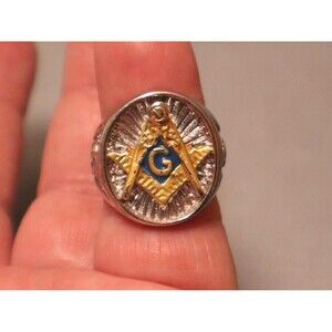 Vintage Mason Ring Boys Mens Masonic Size 6.5
